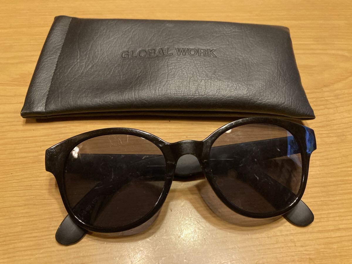GLOBAL WORK グローバルワーク サングラス ブラック ケース付き