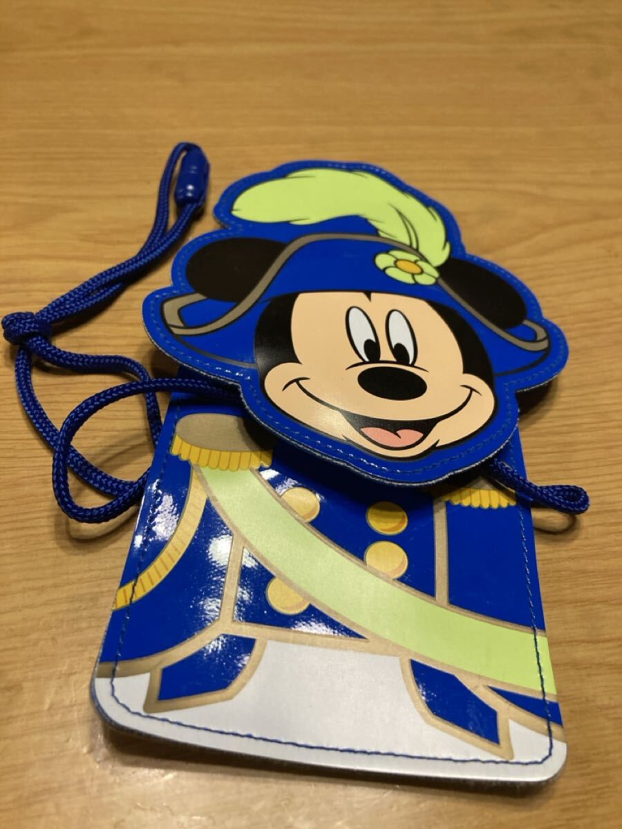【希少】ディズニーシー　ミッキー パスケース IDケース ブルー 非売品