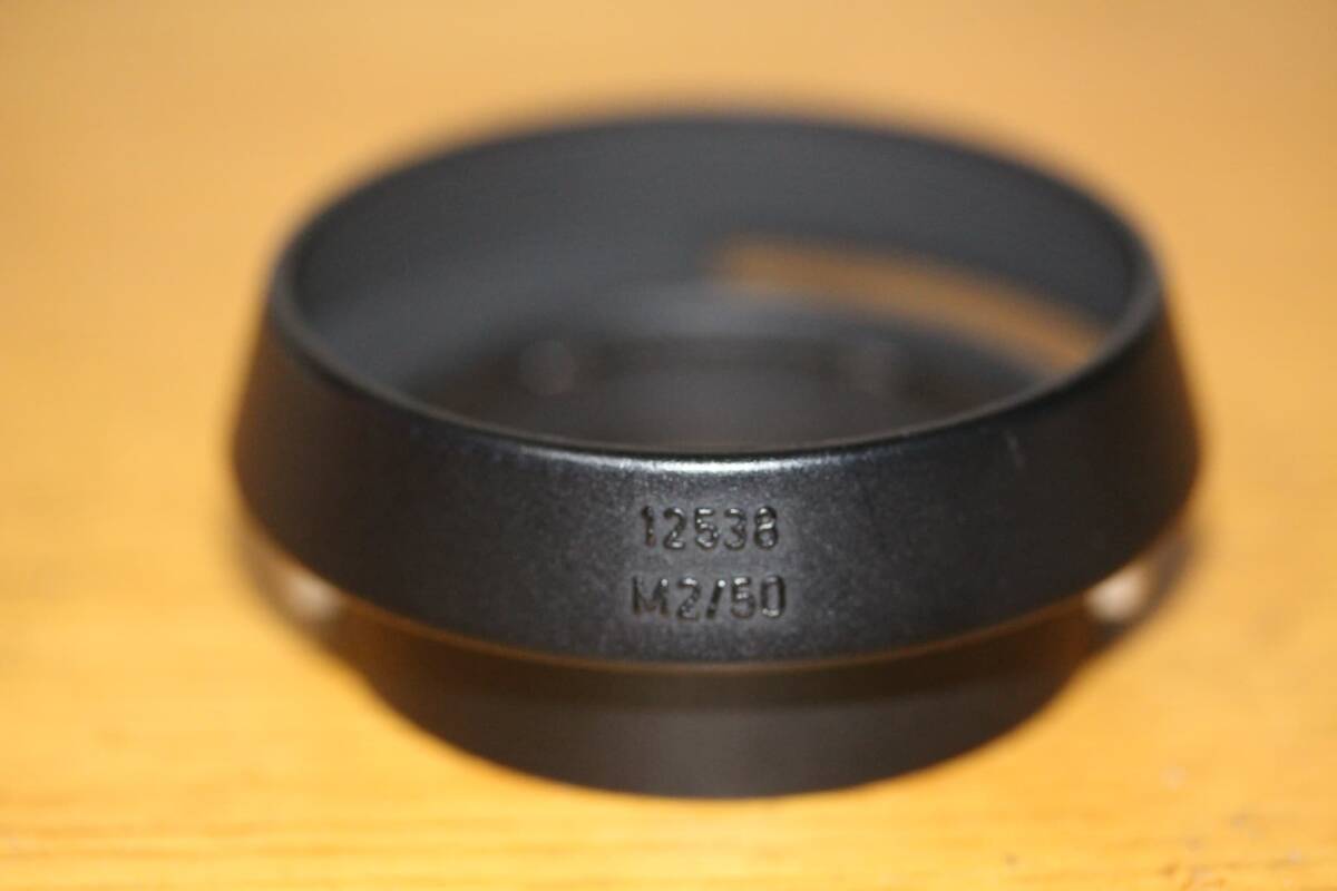 leica 12538 lens hood for summicron-m 50mm f2 ライカ 12538 ズミクロン 50/2 用レンズフード 