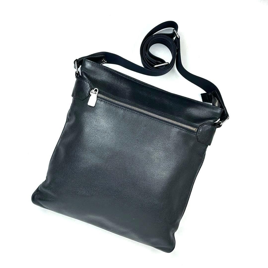 【美品】LOUIS VUITTON ルイヴィトン タイガ サシャ ショルダーバッグ M32629 ポシェット フォーマル ビジネス 男女兼用 レザー ボレアル