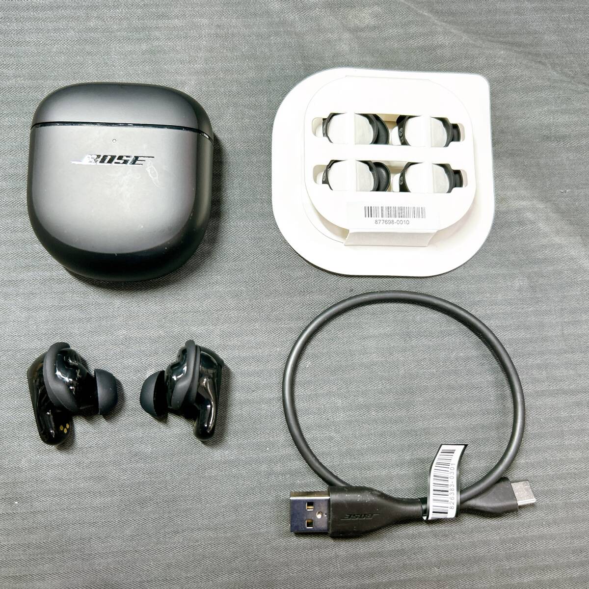 【美品/イヤホン】BOSE QuietComfort Earbuds Ⅱ ワイヤレス ノイズキャンセリング イヤホン/動作品