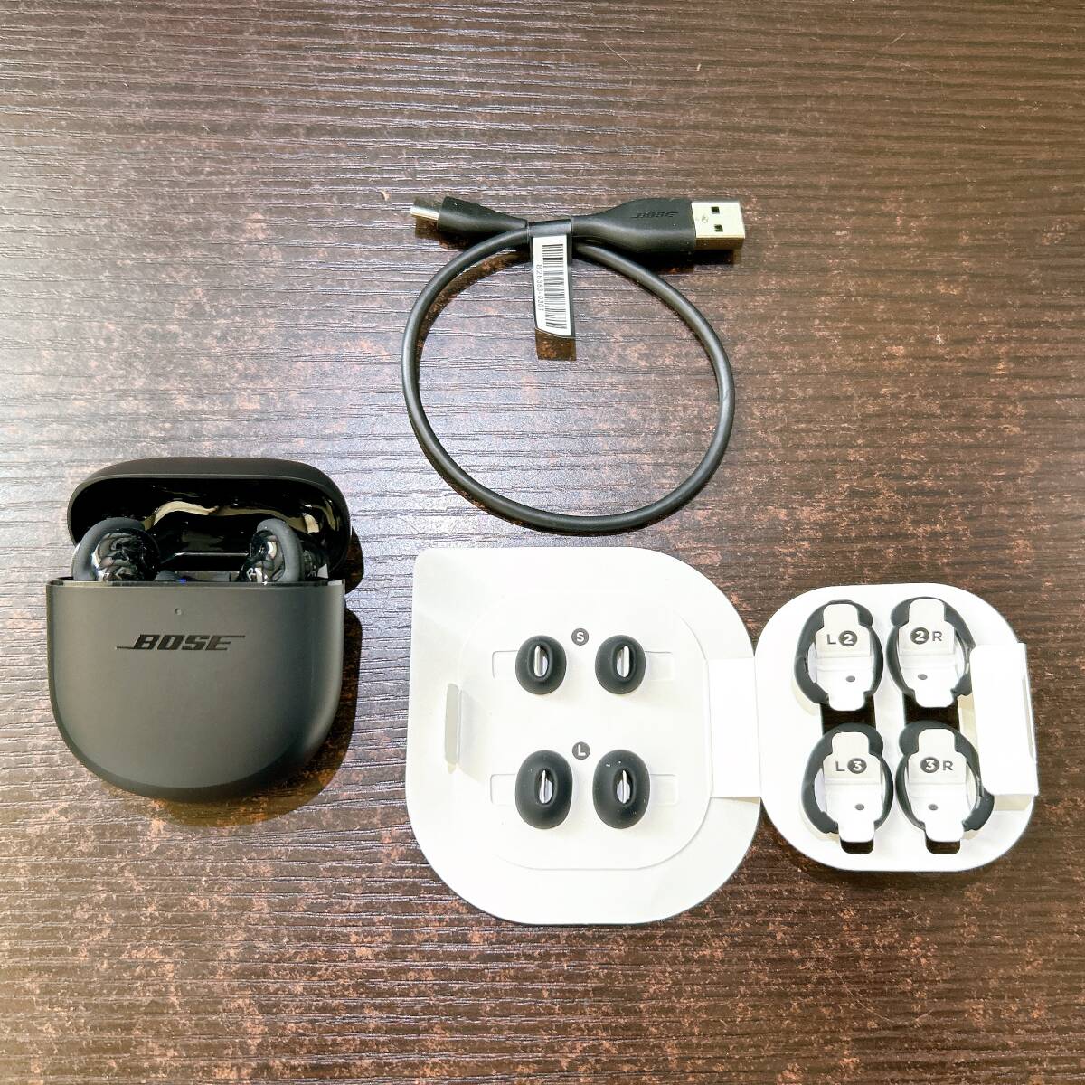 【美品/イヤホン】BOSE QuietComfort Earbuds Ⅱ ワイヤレス ノイズキャンセリング イヤホン/動作品