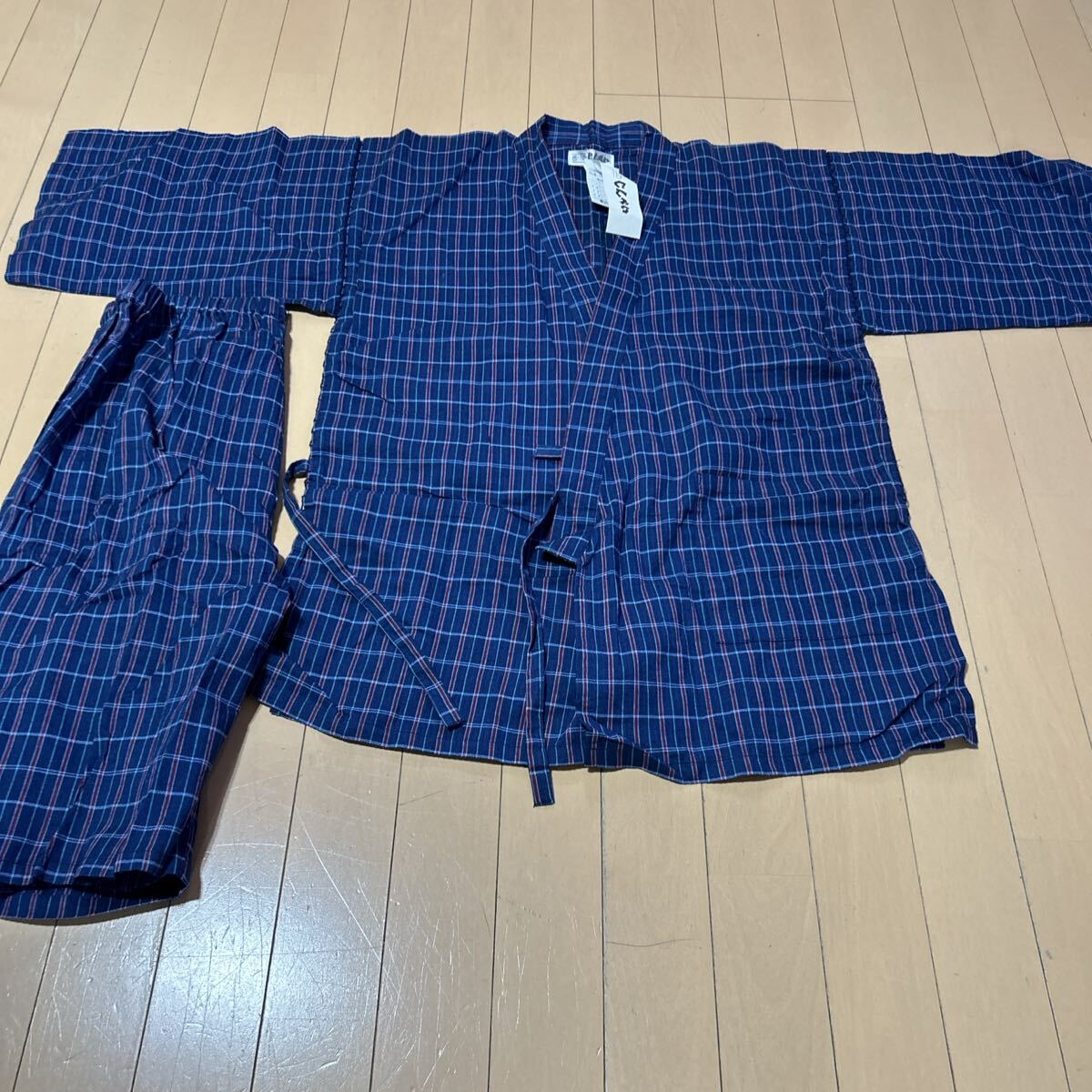 新品未使用 西川 メンズM 甚平 ズボンゴムのびあり 甚平 夏祭り