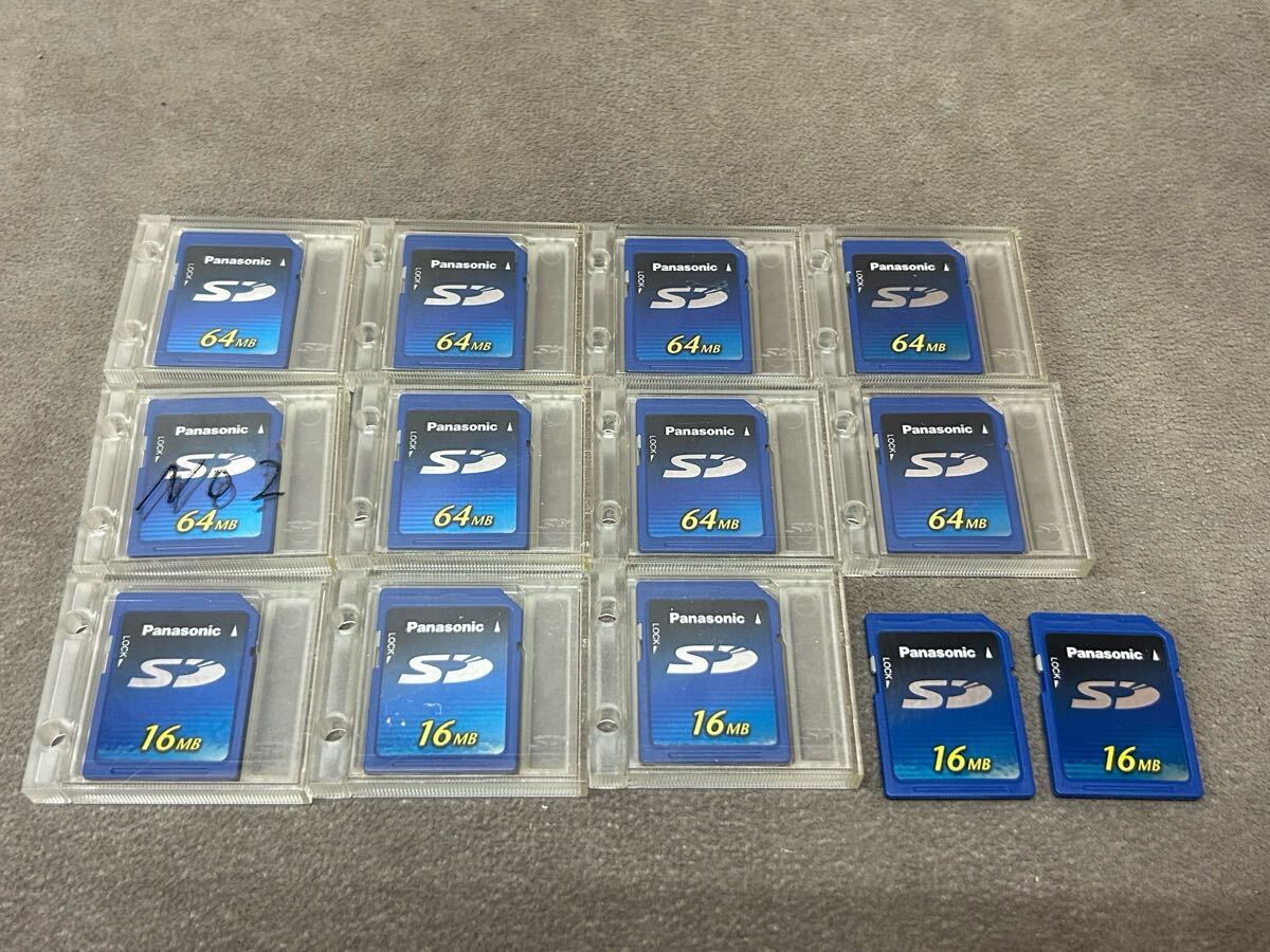 中古品 Panasonic パナソニック SDカード まとめ売り 13点 SDメモリーカード 64MB 16MB 
