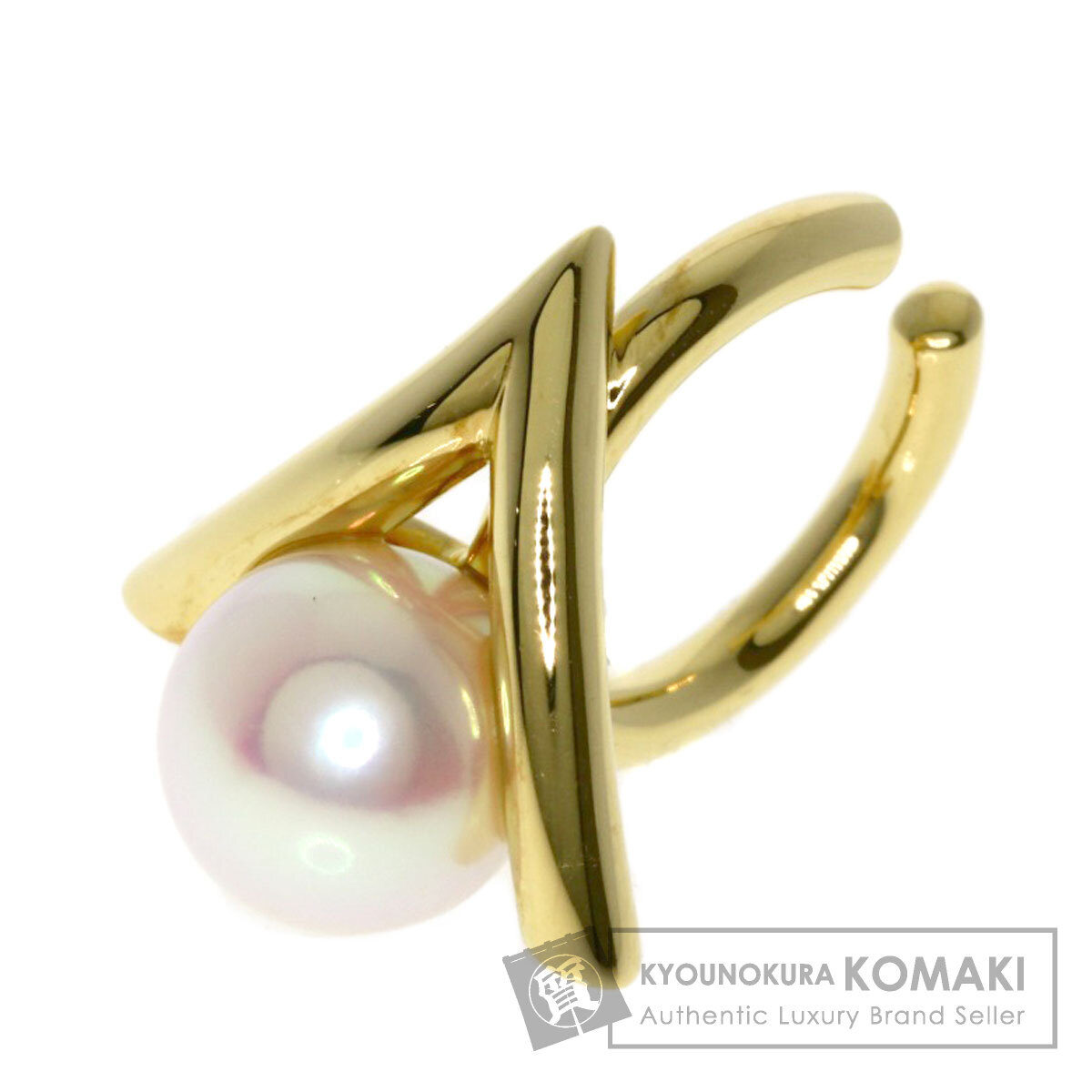 TASAKI タサキ デインジャー クロウ アコヤパール 真珠 イヤーカフ イヤリング K18イエローゴールド レディース 中古
