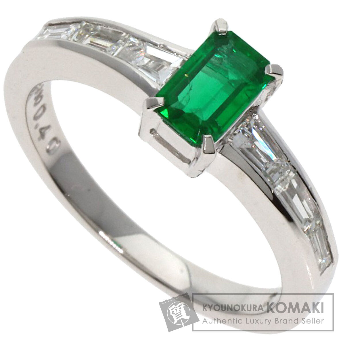 TASAKI タサキ エメラルド ダイヤモンド リング・指輪 プラチナPT900 レディース 中古