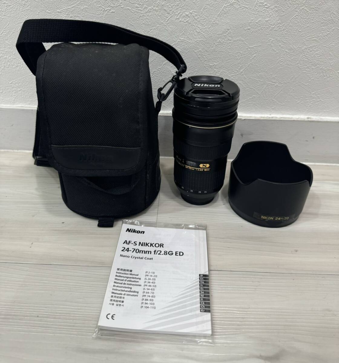 【GT0657】1円スタート Nikon AF-S NIKKOR 24-70mm 1:2.8 ED ニコン カメラレンズ フィルムカメラ ブラック コレクション ケース説明書付き