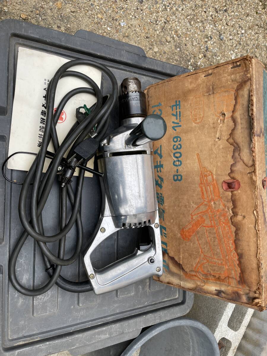 ★動作確認済★ マキタ 電動ドリル 13mm 電気ドリル モデル 6300-B makita 電機 製作所 チャック付 年代物 アンティーク