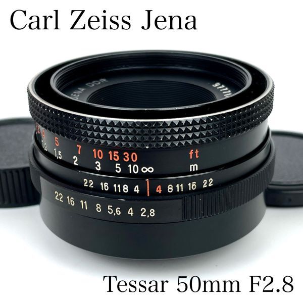 ◆訳あり 1円スタート◆ Carl Zeiss Jena DDR Tessar 50mm F2.8 カールツァイス テッサー M42マウント ドイツ オールドレンズ 単焦点