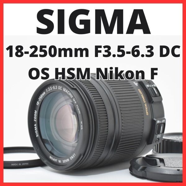 D07[7567C]5 シグマ SIGMA 18-250mm F3.5-6.3 DC OS HSM ニコン Nikon Fマウント用