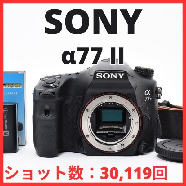 D12[7585A]20 ソニー SONY α77 II ボディ ILCA-77M2 【ショット数 30,119回】