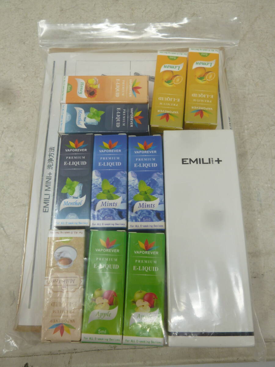 未使用 EMILI mini+本体 リキッド付き 電子タバコ [P-438] 送料無料(北海道沖縄・離島佐川急便中継料金がかかる地域は除く)