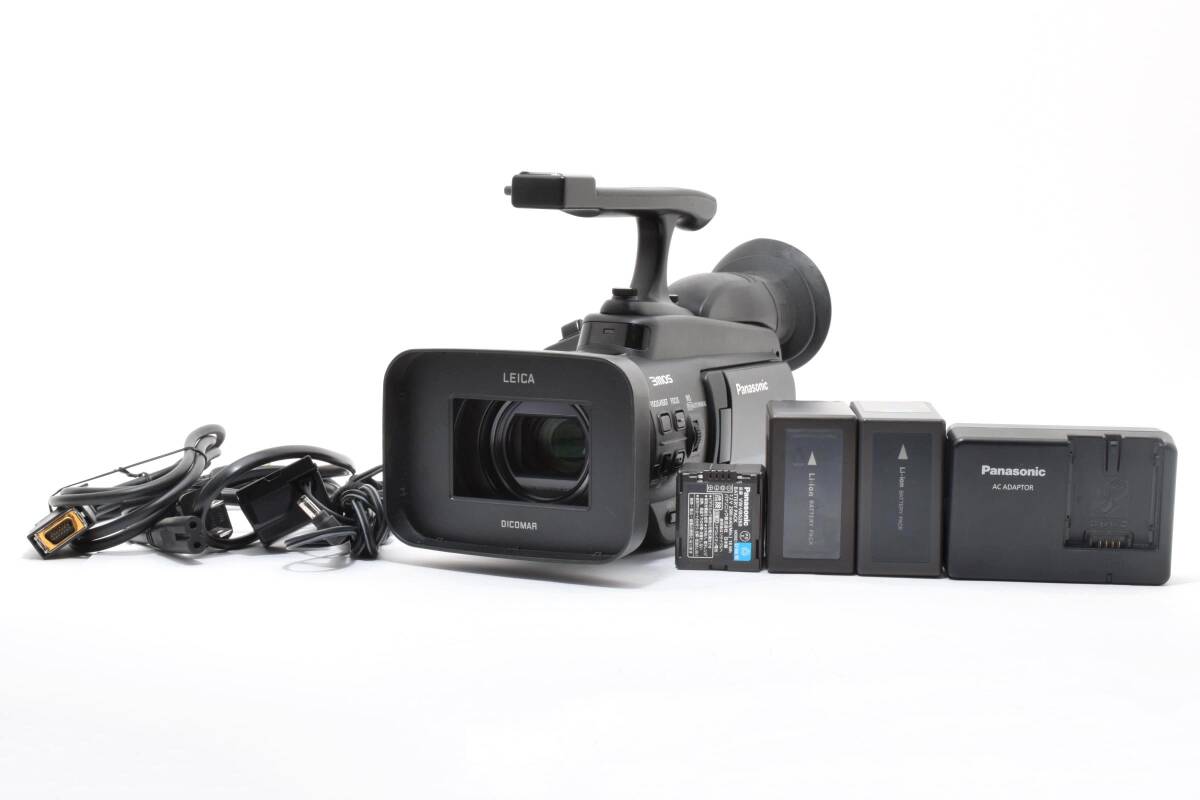 ★☆ 良品！ Panasonic パナソニック AG-HMC45 業務用小型ビデオカメラ バッテリー３個付！ ★☆