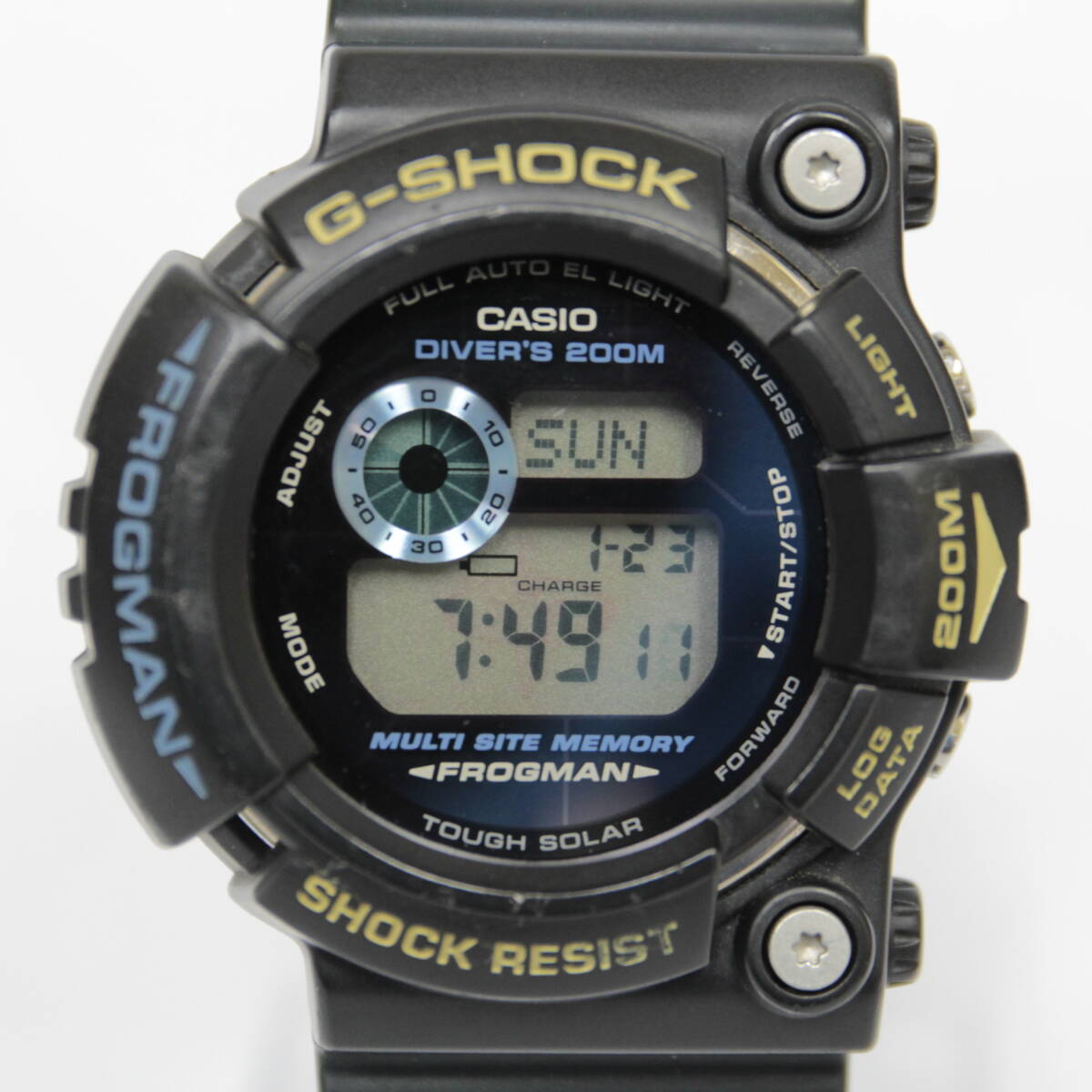 CASIO カシオ G-SHOCK ジーショック FROGMAN フロッグマン GW-200TC トリプルクラウン タフソーラー 腕時計 現状品 2602-N0118M(NT)