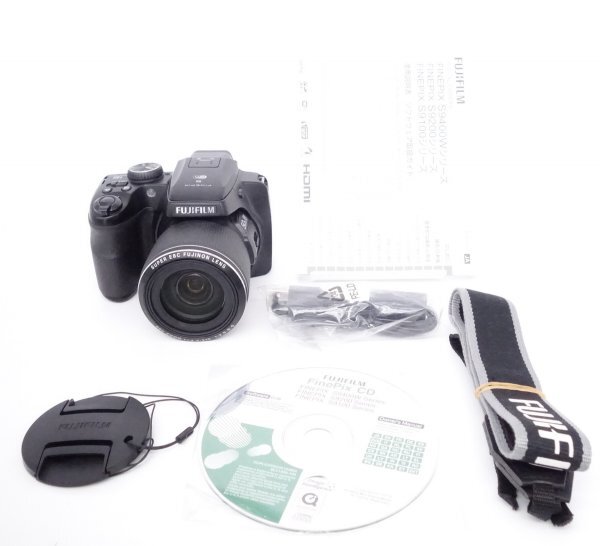 【美品】富士フイルム FUJIFILM コンパクトデジタルカメラ S9400W ブラック [W2603042A]