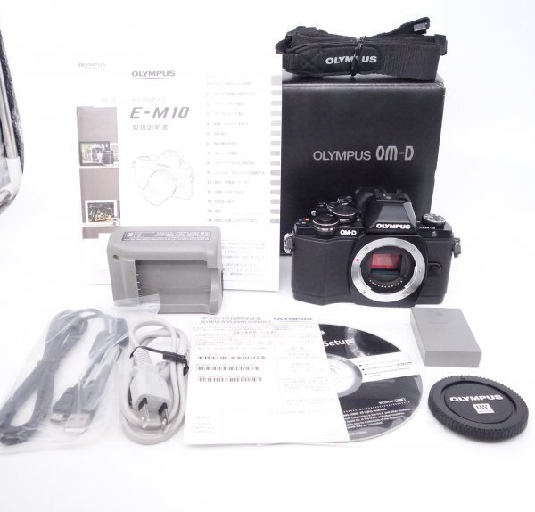 【極上品】オリンパス OLYMPUS ミラーレス一眼 OM-D E-M10 ボディ ブラック [W2603049A]