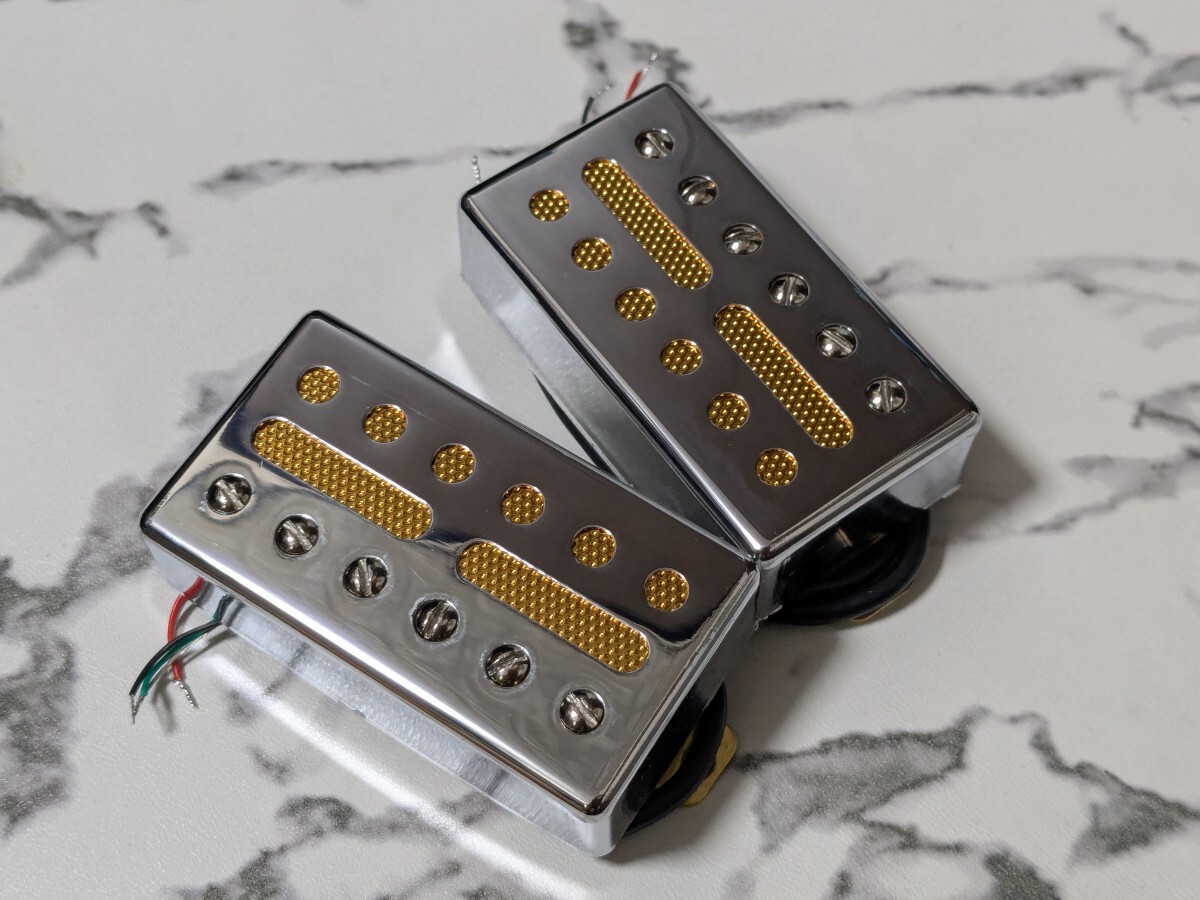 ホイル　4芯　ハムバッカー ピックアップ PU×2　SET 