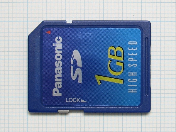★Panasonic ＳＤメモリーカード １ＧＢ 中古★送料８５円・１８５円