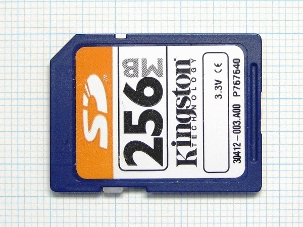 ★Kingston ＳＤメモリーカード ２５６ＭＢ 中古★送料８５円・１８５円