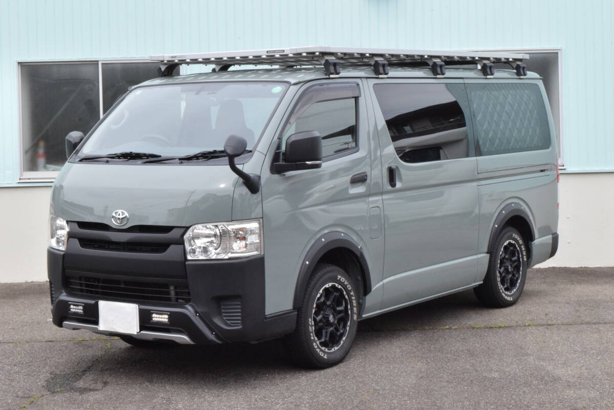 H26年式/ハイエースバン・キャンピング仕様/ディーゼル/4WD/新品架装/ソーラーパネル充電/ルーフキャリア/リアラダー/NEWペイント/ETC