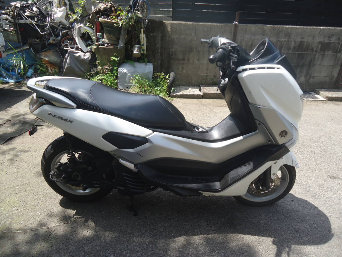 NMAX125cc 中古　部品取りレストア用　販売証明書付き　フロント事故車　エンジンは稼働良品です　動画有り　画像見て分かる方へ