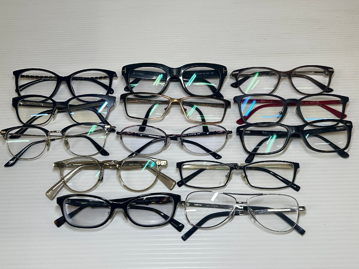★まとめ売り★ブランドメガネ　シャネル/グッチ/バーバリー/トムフォード/レイバン/ティファニー　他　合計13点【東京都忘れ物市】№56