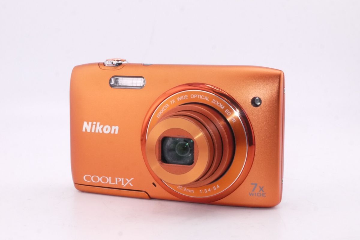 ★訳あり大特価★ニコン NIKON COOLPIX 3500 コンパクトデジタルカメラ オレンジ 通電シャッター確認 #55 #2430 #0003