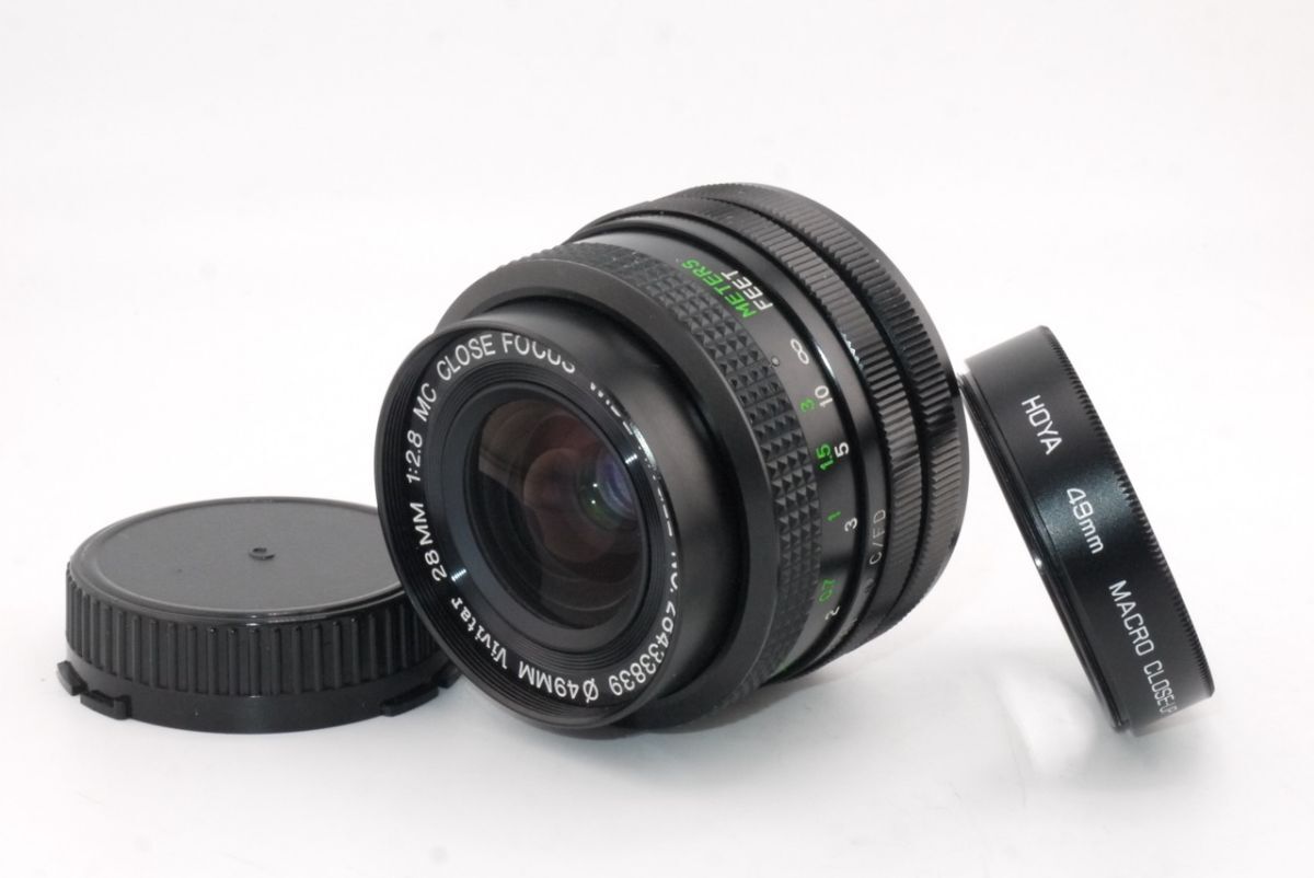 ★希少品★ヴィヴィター Vivitar 28mm F2.8 HOYA 49mm MACRO CLOSE-UP キヤノン FDマウント #2599 #0011
