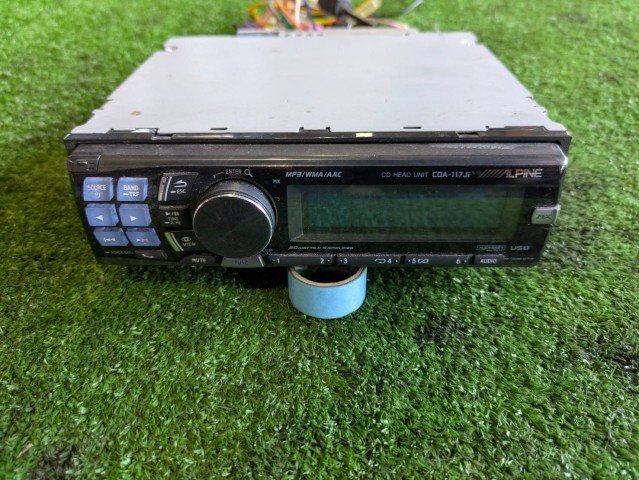 ALPINE アルパイン CDプレーヤー CDヘッドユニット CDA-117Ji 1DIN 【バモス HM1 より取外し】 オーディオ