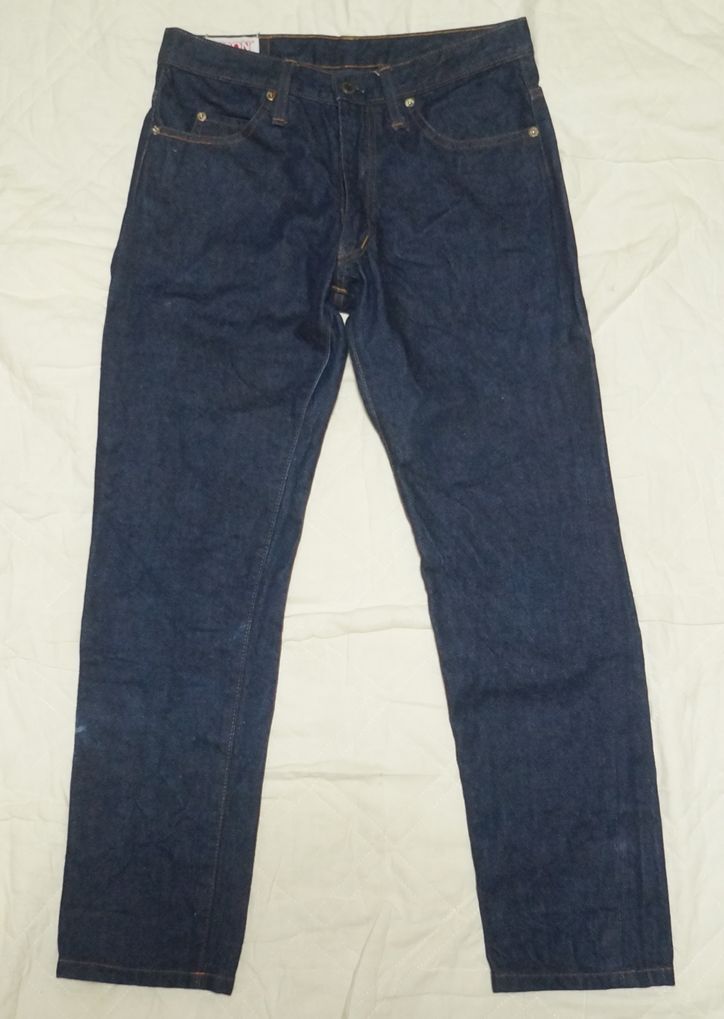 美品 BISON 1A 0524NT W31 TALONジップ バイソン インディゴデニムパンツ 日本製 MADE IN JAPAN 国産品 ジャパンビンテージ タロンジップ