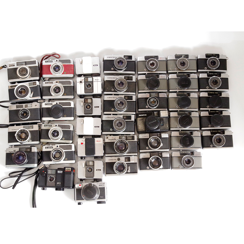 ハーフカメラ　フィルムカメラ　ジャンク　41台　オリンパス　ペン　リコー　フジカ　コニカ　ヤシカ　947