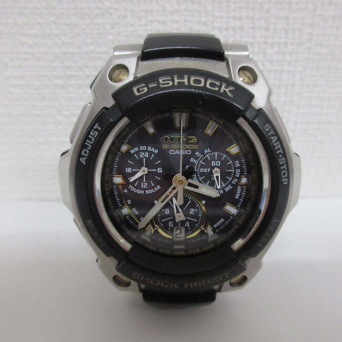 ● 動作品 CASIO カシオ G-SHOCK Gショック 腕時計 メンズ ウォッチ MTG-1000G シルバー×ブラックカラー 激安1円スタート