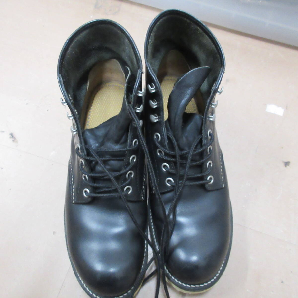 ● RED WING SHOES レッドウィング メンズ レザー シューズ ブーツ USA8 ブラックカラー 激安1円スタート