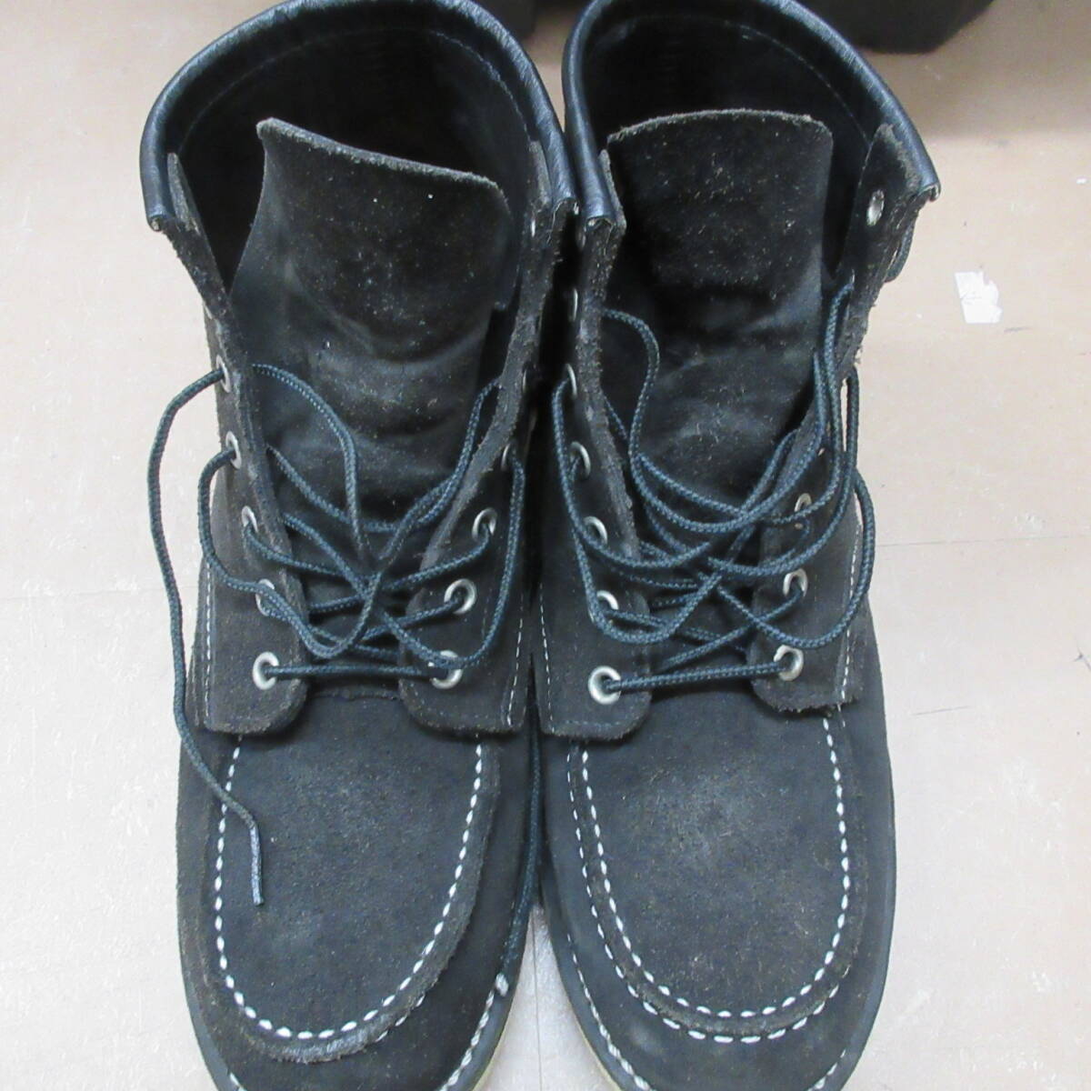 ● RED WING SHOES レッドウィング メンズ シューズ ブーツ USA8 スエード ブラックカラー 激安1円スタート