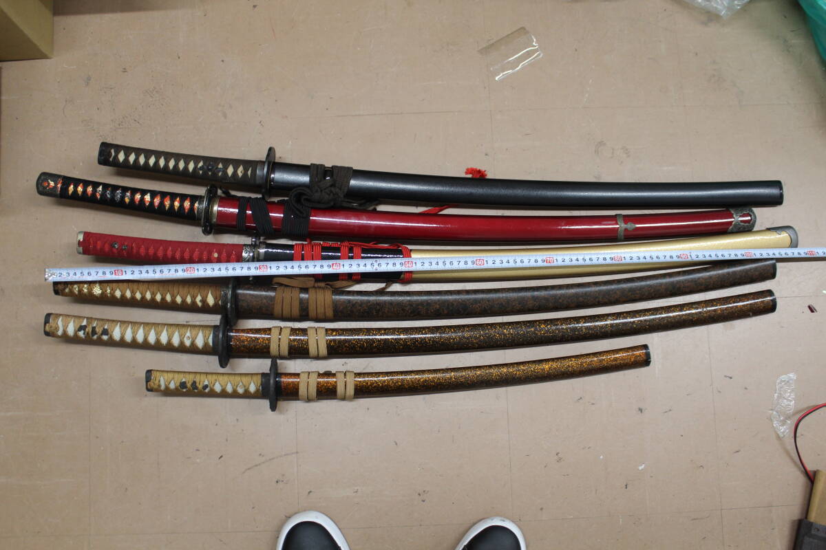 ☆【現状品】模造刀　まとめ　脇差　太刀　武具　日本刀　激安　1円スタート
