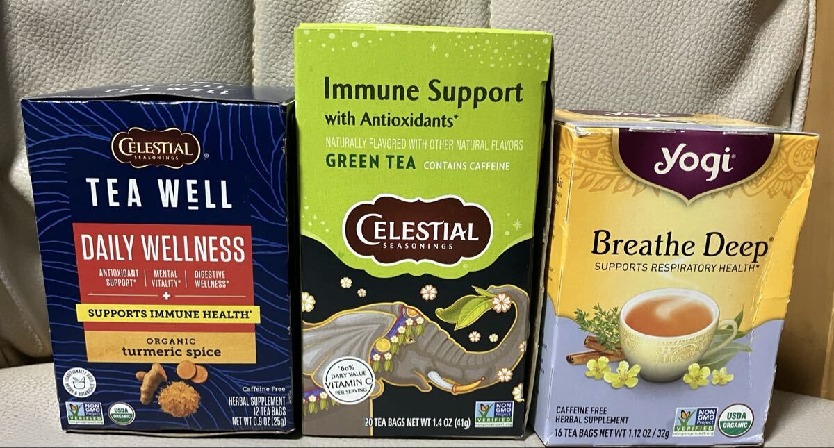 ハーブティー3箱セットyogi tea celestial seasonings 送料込み