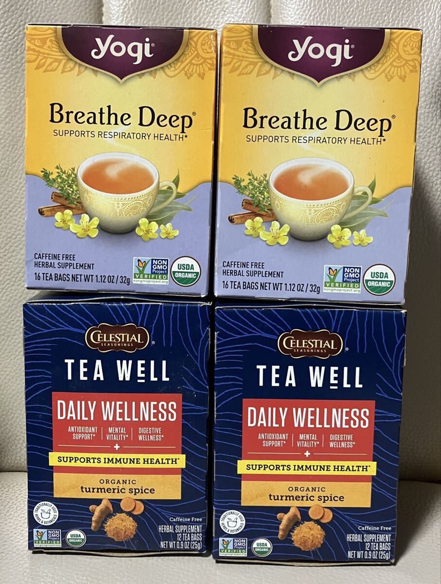 ハーブティー4箱セットYogi Tea ヨギティーCelestial Seasonings 送料込み