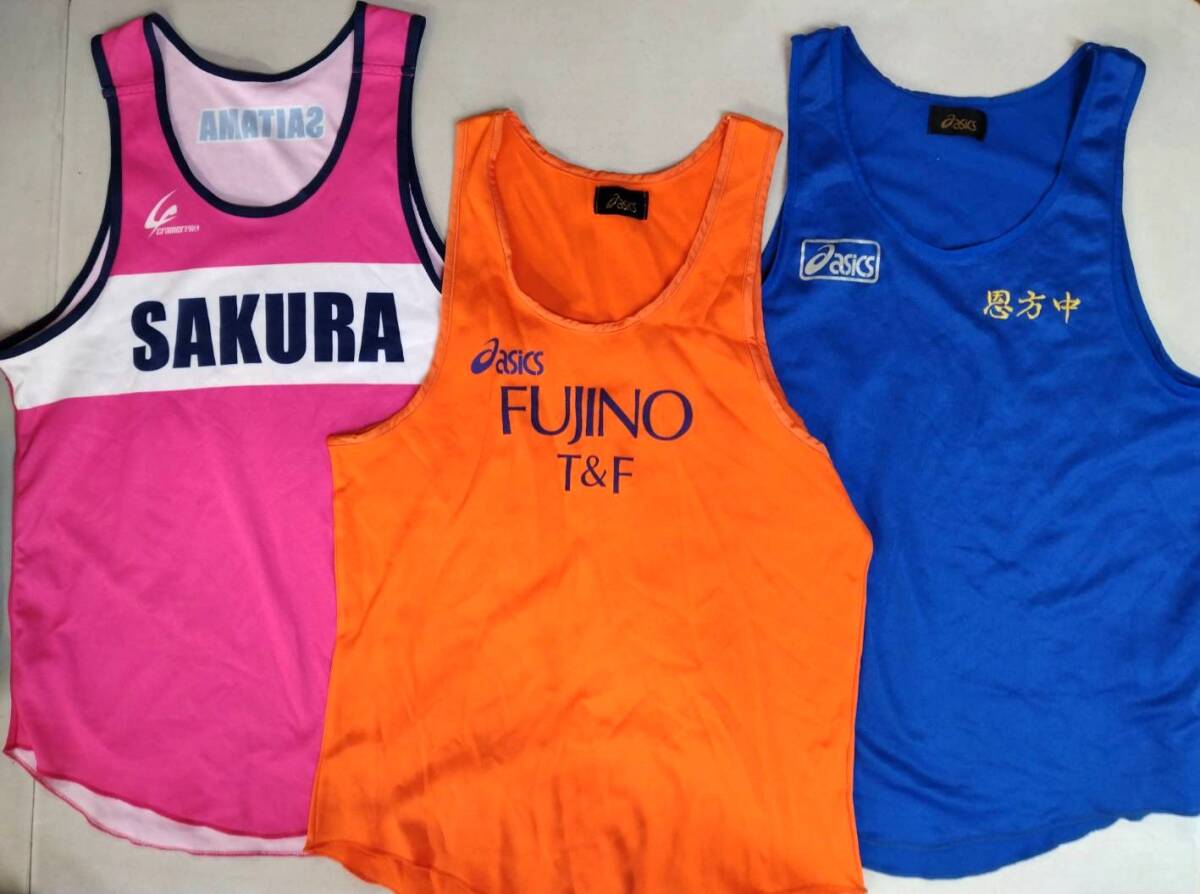 【R1450】男子陸上シャツ　Lサイズ　3点