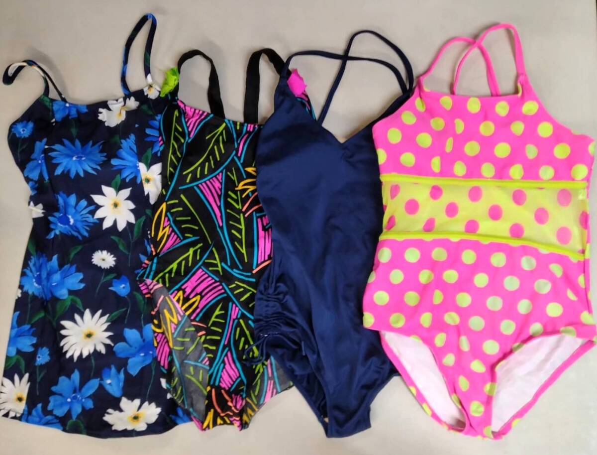 【R1457】レディースワンピース水着　MとL　4点
