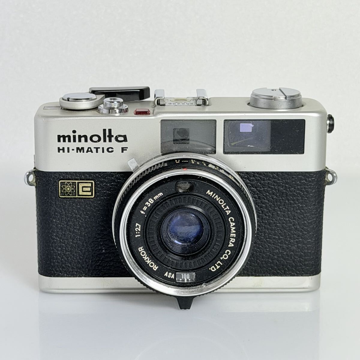 SY611◆ジャンク 動作未確認 MINOLTA ミノルタ フィルムカメラ HI-MATIC F レンズ ROKKOR 1:2.7 f=38mm minolta
