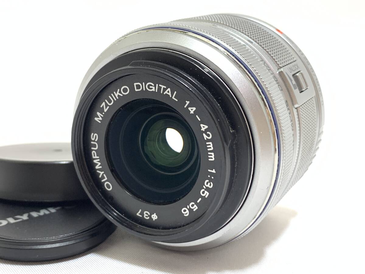 ★特上品★ OLYMPUS オリンパス M.ZUIKO DIGITAL 14-42mm F3.5-5.6 II R シルバー @6514