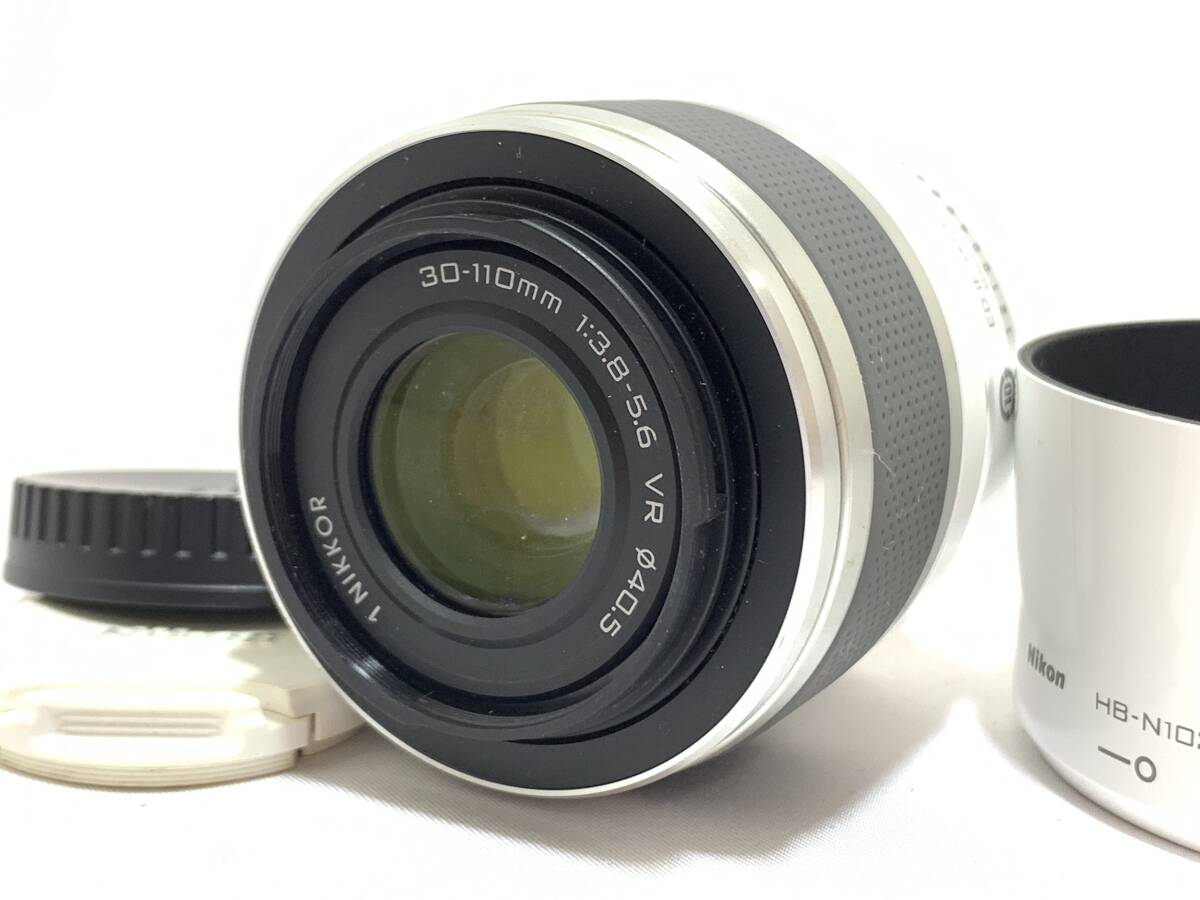 ★外観美品★NIKON ニコン 1 NIKKOR VR 30-110mm F3.8-5.6 ホワイト @6566