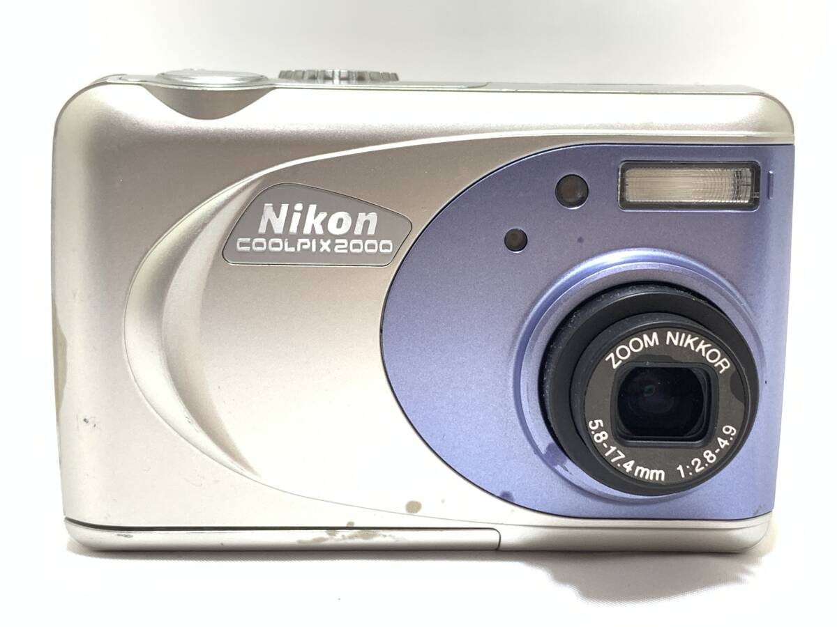★動作品・外観難あり★NIKON ニコン COOLPIX E2000 シルバー @6573