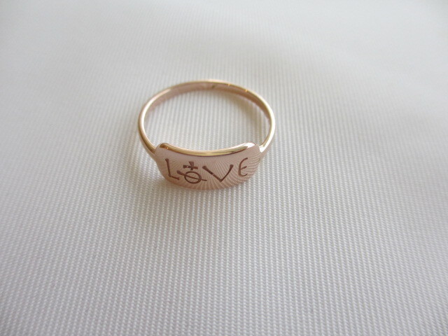 Vivienne Westwood Bobby Ring サイズＬ Sterling Silver ピンクゴールドカラー　 