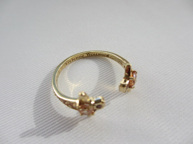 Vivienne Westwood Reina Ring in Crystal サイズL Yellow Gold