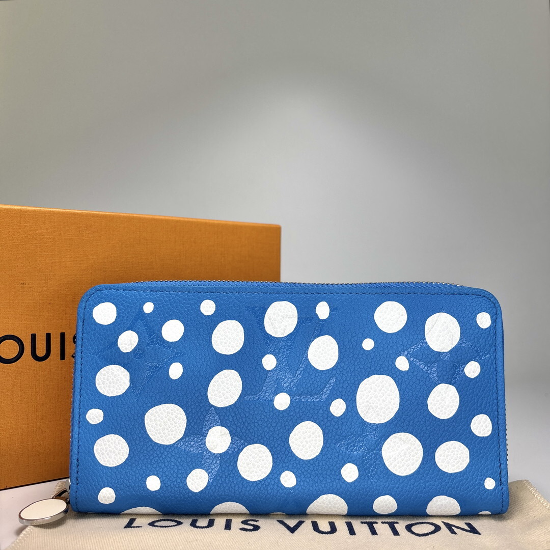 新品未使用/IC Louis Vuitton ルイヴィトン×草間彌生 モノグラムアンプラント ジッピーウォレット レディース 財布 長財布 ヴィトン