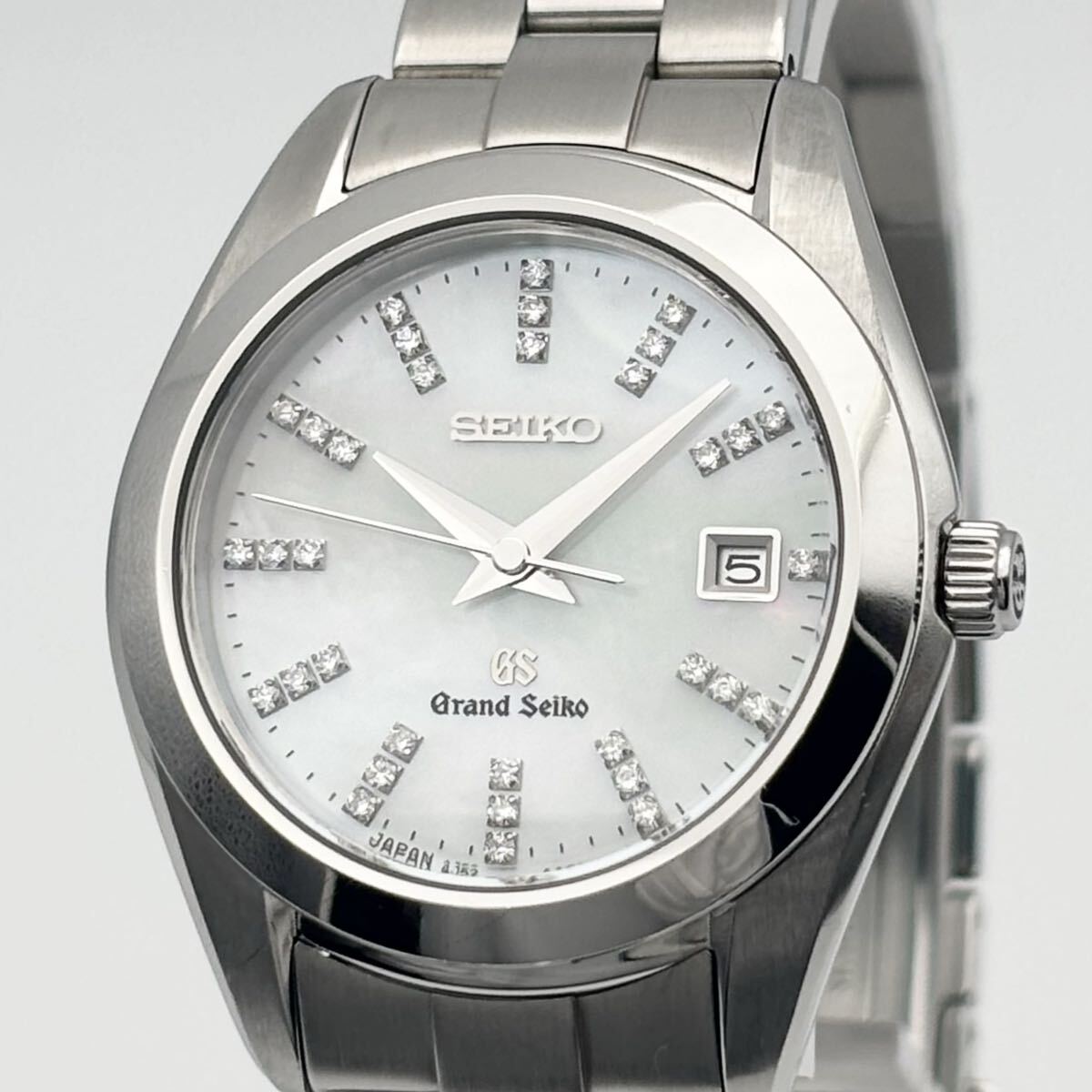 【超希少34Pダイヤ 箱有 稼働】GRAND SEIKOグランドセイコー GS 4J52-0AB0 シェル文字盤 腕時計 レディース クォーツ QZ 2015年12月 japan