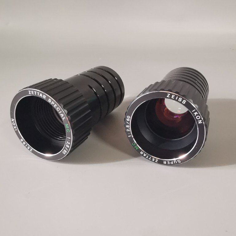 2個セット ZEISS IKON SUPER ZETTAR 1:2.8/60 1:2.5/90 レンズ Z8541