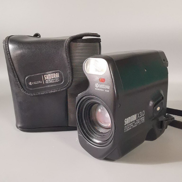 動作品 京セラ KYOCERA SAMURAI X3.0 サムライ 25-75mm f3.5-4.3 コンパクトフィルムカメラ Z8551