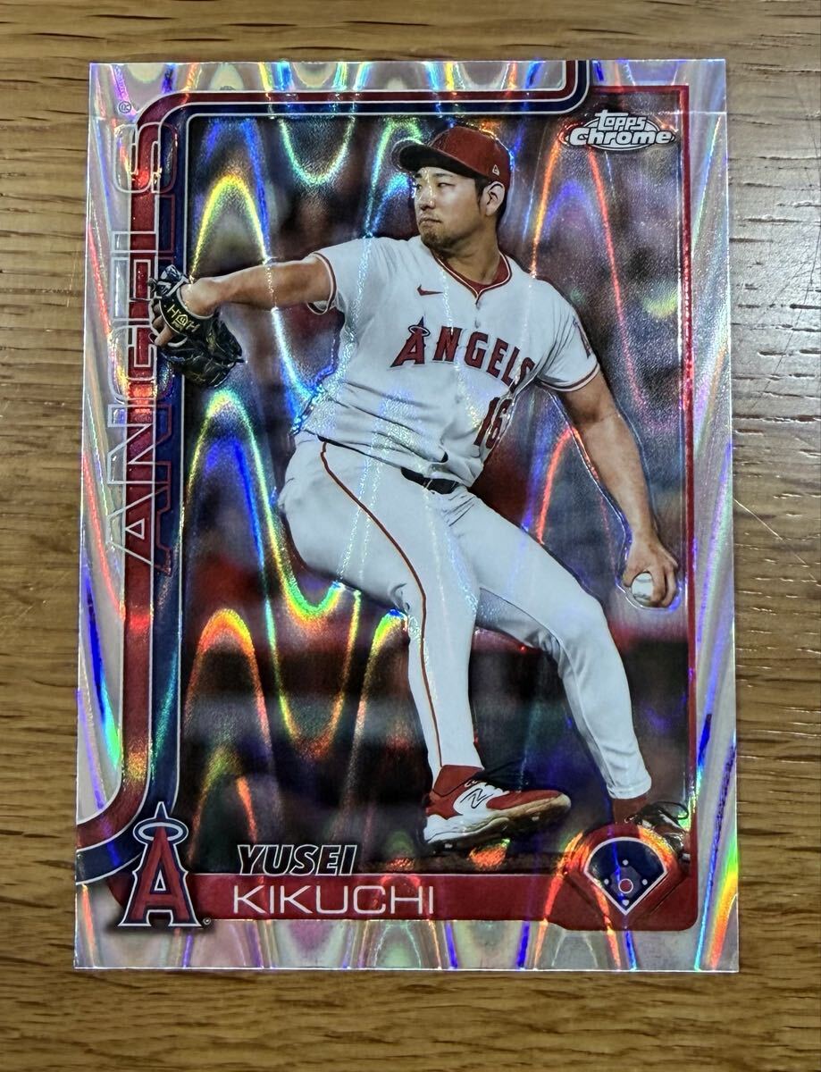 2025 Topps Chrome Update 菊池雄星 Yusei Kikuchi Silver Wave Refractor #USC59
